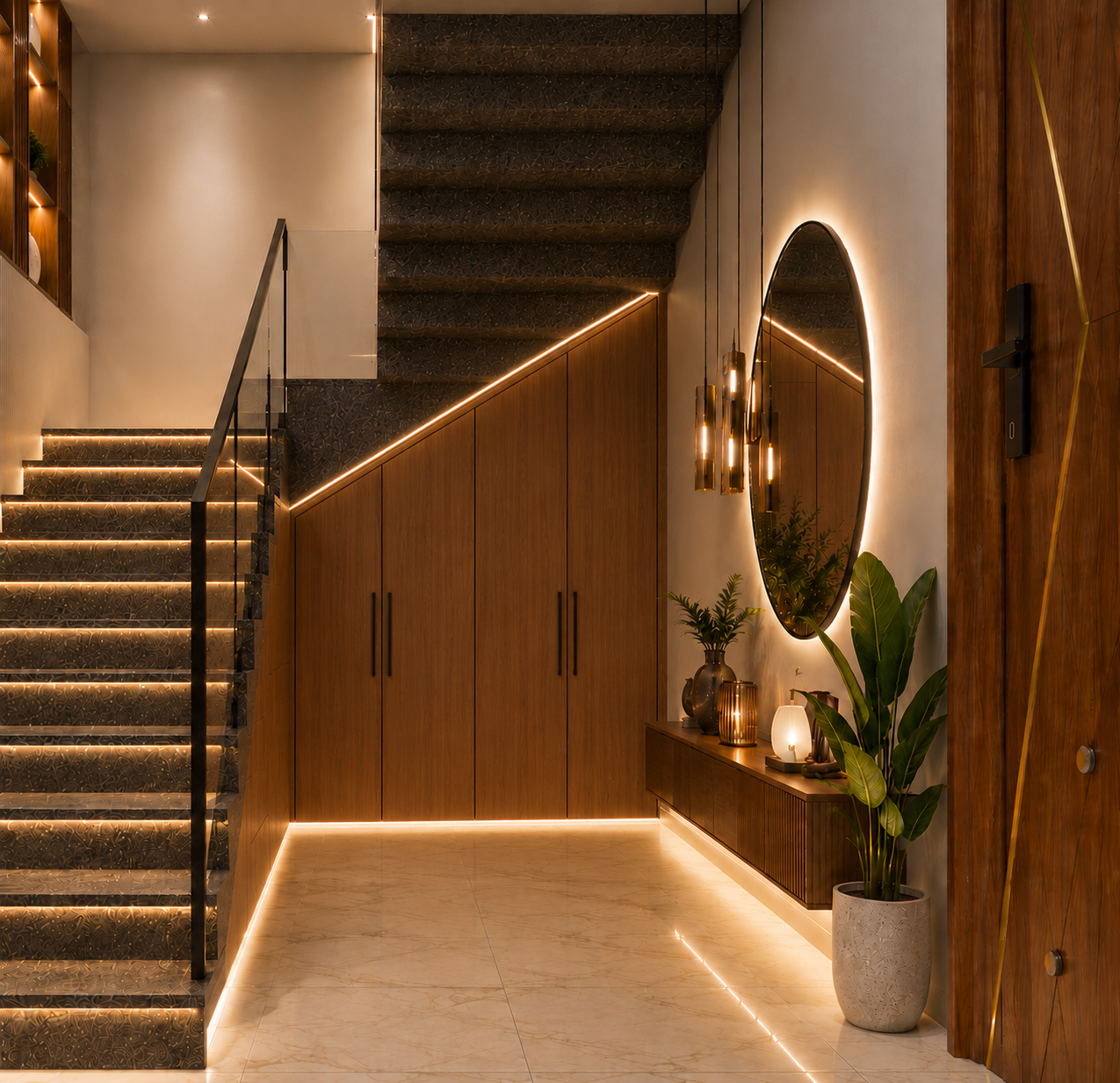 Staircase with Under-Stair Storage